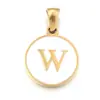 Collar con colgante de acero de titanio DIY de 26 letras inglesas de venta caliente, cadena redonda para clavícula para mujer, accesorios de joyería de acero inoxidable al por mayor