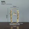 Estilo Luxo Leve Arte em Ferro Folha Dourada Bola de Cristal Decorações Casa Sala de Estar Entrada Mesa de Trabalho Ornamentos com Sensação Avançada
