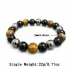 Novo tk cross border venda quente pulseira de pedra natural estilo empilhamento olho de tigre pulseira elástica pulseira retro versátil cordão atacado