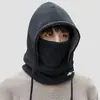 Chapéu Masculino de Inverno para Ciclismo Máscara Fria Cachecol de Pescoço Quente de Inverno Chapéu Pulôver Chapéu Espesso à Prova de Vento com Forro de Lã Proteção de Orelha para Mulheres