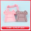 Serie de Herramientas para Construir Molde para Galletas Molde para Galletas de Dibujos Animados 3D Arcilla DIY Impresión de Simulación Cortador de Galletas Frutas