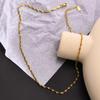 Joyería Huan Mu Collar de Cadena Trenzada de Hueso de Serpiente para Mujer Chapado en Oro de 18K Pieza Superpuesta Venta al por Mayor de Joyería