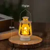Lâmpada de Camping ao Ar Livre, Luz de Ambiente para Camping, Lanterna LED Portátil Suspensa para Ciclismo Noturno, Velas Eletrônicas, Lanterna Pequena, Natal Retrô