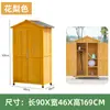 Gabinete de Almacenamiento para Exteriores, Gabinete de Limpieza de Madera Maciza, Gabinete de Herramientas, Cobertizo para Herramientas de Jardín a Prueba de Lluvia y Sol, Caja de Utilidad para Jardinería, Gabinete de Almacenamiento