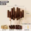 Perchero de Pared de Madera, Estante de Almacenamiento de Sombreros y Bolsos con Múltiples Compartimentos, Perchero Decorativo Vintage para Ropa