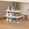 Estante divisorio para zapatero, estante divisorio para zapatero, armario divisorio de dormitorio, estante de almacenamiento de doble capa, solución de almacenamiento de zapatos
