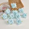 Rocío Simulado Gota de Agua Cabeza de Rosa Rizada Accesorios DIY Flor Falsa Flor de Seda Pasador de Pelo Accesorios para el Cabello Accesorios Decorativos Materiales