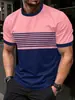 Tendencia de Moda de Verano 26 Transfronteriza Estampado Digital 3D para Hombre Cuello Redondo Casual Cómodo Suéter Camiseta de Manga Corta