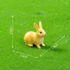 Adorno de Paisaje en Miniatura con Musgo Conejo Corriendo Conejo Sentado Decoración de Ensamblaje DIY Adorno de Planta Suculenta