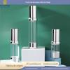 15ml galvanizado prata brilhante frasco de vácuo 30ml emulsão spray frasco 50ml cosmético frasco de vácuo sub-embalagem frasco de vácuo