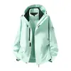 Chaqueta Exterior Unisex para Hombres y Mujeres, Chaqueta Impermeable de una Sola Capa para Primavera y Otoño, Ajuste Holgado Versátil para Parejas, Tres en Uno