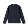 Camisetas deportivas de otoño e invierno estilo europeo y americano para exteriores, capa base transpirable para correr y entrenamiento de fitness de primavera y otoño, camiseta de manga larga con cuello redondo para hombre