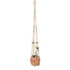 Cuerda de Algodón Tejida a Mano Estilo Bohemio Maceta para Plantas y Flores Cesta Colgante Bolsa de Red Cuerda para Colgar Colgante de Pared Cuerda para Colgar