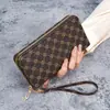 Billetera Larga para Mujer 2025, Bolso de Mano tipo Clutch Frosted con Cremallera Única, Portatarjetas de Moda, Billetera con Múltiples Ranuras para Tarjetas, Bolso para Mujer