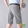 Shorts de linho finos de verão Perki Kangaroo para homens de meia-idade e idosos, calças casuais, shorts retos soltos para meia-idade