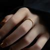 Anillo de Bambú Minimalista y Fresco para Mujer, Versátil y Elegante, Anillo Abierto Único para el Día a Día, Anillo de Dedo Índice de Nicho de Moda