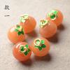 13*16mm ágata branca melancia Cristal Ouro Jade Pêssego Pêssego pingente DIY colar colar pequeno gota deslizamento