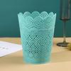 Nuevo Cubo de Basura de Plástico Doméstico Cilíndrico Estilo Europeo Papelera de Oficina Estilo Simple