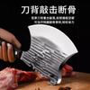 Cuchillo de Cortar Huesos de Alta Resistencia para Trocear Huesos, Hacha de Carnicero Engrosada, Cuchillo de Cortar Huesos Comercial Forjado para Huesos Grandes de Res
