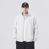 Chaqueta Retro de Primavera Otoño para Adolescentes Niños Cuello Alto Marca de Moda Holgada Estilo Americano Chaqueta Casual Versátil Ropa de Trabajo