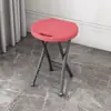 Taburete Plegable, Taburete Portátil para el Hogar para Cambiarse los Zapatos, Taburete de Mesa de Café, Silla de Mesa de Comedor, Taburete de Baño, Soporte Metálico Multifuncional de Almacenamiento en la Puerta