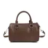 Bolso de mujer de piel auténtica 2026 nuevo bolso de hombro de otoño e invierno, bolso cruzado Boston tipo almohada moderno y versátil