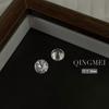 Qingmei flash explosivo boutique circonita inferior súper brillante decoración de diamante para uñas carbono alto transparente cuadrado grueso azúcar de roca ovalado circonio
