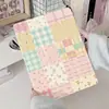 Diseño Floral Patchwork Adecuado para iPad Pro de 11 pulgadas Pegatina de Borde Plegable Y Funda Protectora para Tableta con Ranura para Lápiz Funda Suave Anticaídas Dropshipping