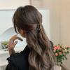 Clip Metálico Geométrico Europeo y Americano para Agarrar Cabello para Mujer Clip Simple de Aleación Clip Metálico Geométrico Rectangular Pequeño Clip Superior