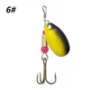 Set de Señuelos Giratorios de Lentejuelas de Largo Alcance Transfronterizo Metal Electroplateado Multicolor Lentejuelas Pintadas en Spray Señuelo de Tres Ganchos Venta al por Mayor
