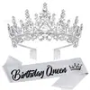 Amazon Aleación Corona de Fénix Tiara Niña Diamante Fiesta de Cumpleaños Novia Set Xiuhe Pasador Venta al por Mayor