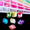 Bordes Irregulares Fluorescentes Neón Cosidos con Piedras de Strás, Piedras Multilaterales Cosidas a Mano, Accesorios para Ropa DIY y Vestidos de Novia