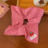 Anillo para el Cabello de Intestino Delgado Cuadrado Pequeño Floral Infantil 2025 Nueva Cuerda para el Cabello de Cola de Caballo Baja para Niñas Cuerda para el Cabello de Bola para Niñas