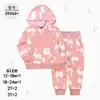 [Una generación de cabello] tres letras primavera y otoño ropa de bebé ropa infantil traje doble traje deportivo de vitalidad