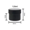 Material de embalagem de boca larga PP garrafa plástica 80/100/150ml pote para pasta esfoliante condicionador cosmético sub-embalado