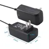 Adaptador de Corriente 12V2A Grabadora de Video de Vigilancia Lámpara para Uñas Led24W Cargador Enchufe de Alimentación Conmutada Tipo Pared