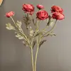 Flores Artificiales Estilo Vintage: Loto y Peonía, Decoración para el Hogar Nórdico, Habitación Modelo, Hotel, Ramos de Boda, Accesorios para Fotografía, Venta al por Mayor