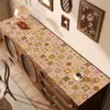 Mantel Individual Retro Estilo Americano, Mantel de Mesa de Lujo Ligero de Gama Alta, Tapete Protector para Encimera de Mueble de TV, Tapete Anti-Suciedad para Zapatero