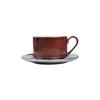 Caneca de Café e Pires de Cerâmica com Espelho Colorido Macaron Estilo Normcore Coleção Especial Comemorativa de Jingdezhen Presente para Outros