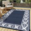 Hierba de PP Raffia Tejida Equipo de Camping Alfombrilla para RV Alfombra Exterior Anti-Envejecimiento a Prueba de Humedad para Uso en Jardín Patio Césped
