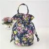 Bolso de mano casual para mujer bolsa de lona bolsa de tela con cordón bolsa pequeña bolsa redonda para lonchera monedero bolsa de cosméticos