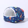 Ninho de Hamster para Todas as Estações, Ninho de Algodão para Animais de Estimação, Ninho de Pássaro com Pelúcia, Ninho de Dormir para Animais Pequenos, Acessórios Quentes para Papagaio Hamster, Ninho de Coelho, Hamster Dourado
