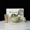 Juego de Té Matcha Cerámico de Alta Calidad Estilo Japonés Transfronterizo Tazón Sencillo con Pico Tazón Rosa para Matcha con Pico Juego