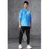 Camiseta de manga larga para bádminton de Otoño e Invierno, uniforme para hombre y mujer, camiseta de equipo de secado rápido, traje de uniforme de tenis de mesa para niños, impresión