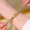 Pulsera de la fortuna de loto paso a paso para mujer de alto valor, nuevo estilo chino, estilo chino, regalo de cumpleaños, sensación de alta gama, amigas