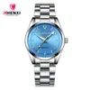 CHENXI/Dawn 006A Reloj de Pareja Reloj de Negocios para Mujer Correa de Acero Inoxidable Reloj para Hombre