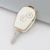 Recomendación de venta caliente transfronteriza aplicable a funda para llave Renault inteligente recta 2/3 Funda para llave de coche con borde dorado