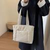 Bolso Tote de Gran Capacidad, Bolso de Mano Estilo Coreano, Bolso Tote de Hombro Casual para Mujer, Nuevo y Moderno Hilo Bordado