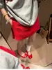 ¡Altamente Recomendado! Falda de Lino de Verano Nueva para Mujer, de Cintura Alta, Adelgazante, Corte A, con Aberturas Laterales y Diseño Antiexposición