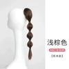 Peluca femenina trenza linterna con clip coleta alta simulación redecilla pelo rojo trenza burbuja cabello trenzado natural trenza retorcida china coleta